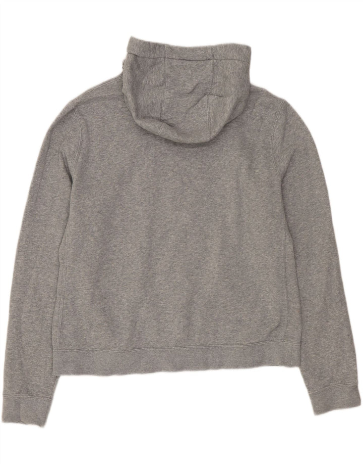 Женский джемпер с капюшоном Nike UK 14, хлопковый средний серый в крапинку