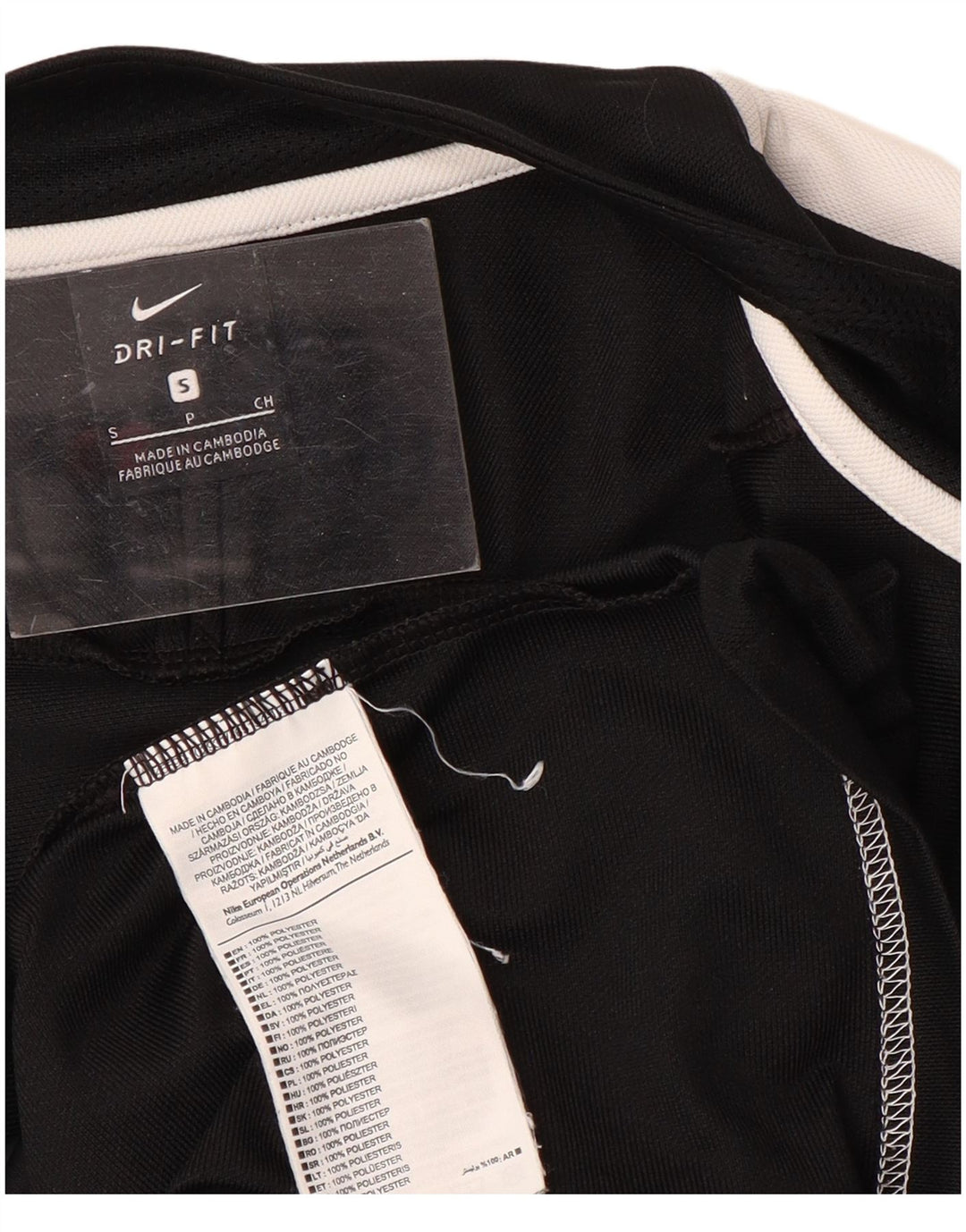 Мужской спортивный костюм Nike, маленькая черная полиэстеровая спортивная куртка с цветными блоками