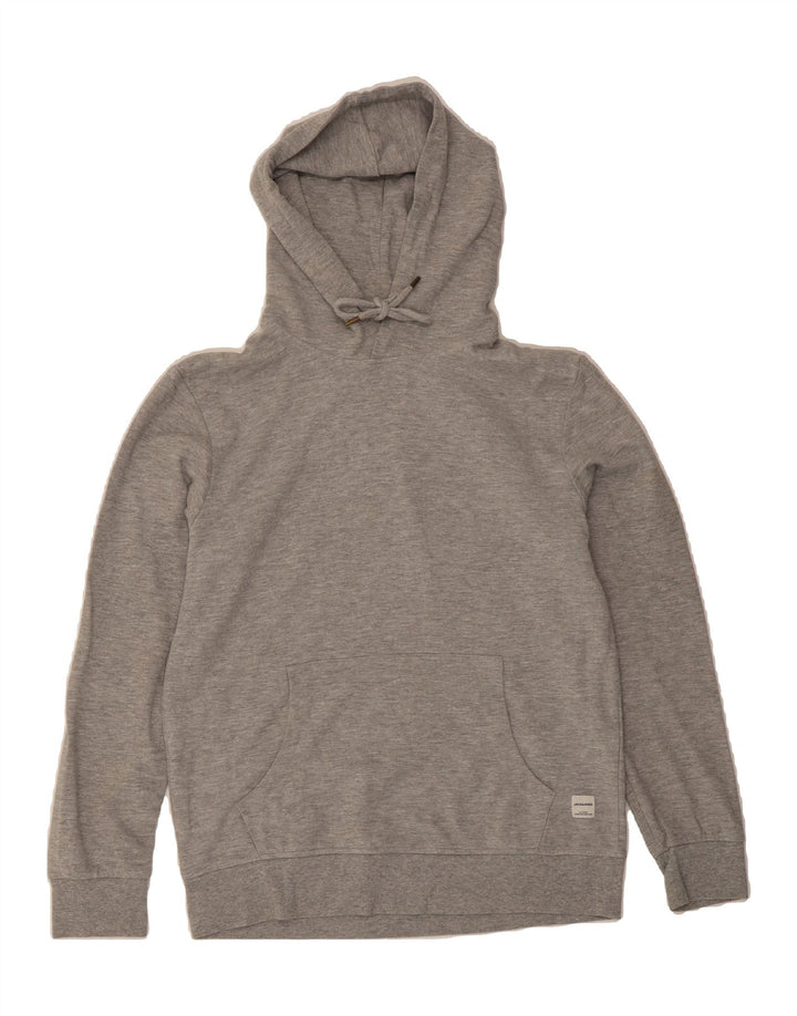 JACK & JONES Mens Hoodie Jumper Large Grey Cotton Vintage Jack & Jones and Second-Hand Jack & Jones from Messina Hembry 