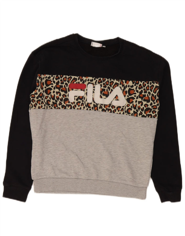 Женский джемпер с рисунком Fila UK 10, маленький, разноцветный