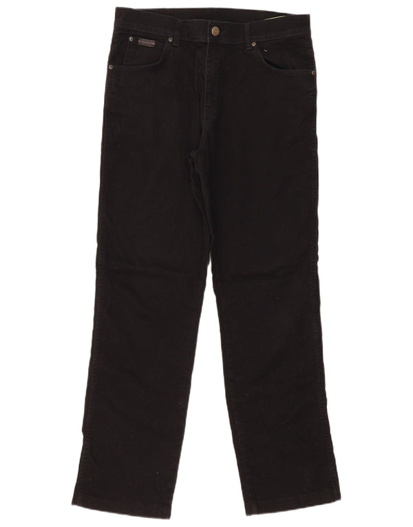 Мужские прямые джинсы Wrangler W33 L31, черный хлопок