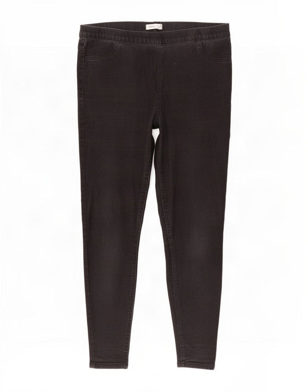 Женские джинсы джеггинсы Marks & Spencer UK 16, большие W34 L29, черные, хлопковые