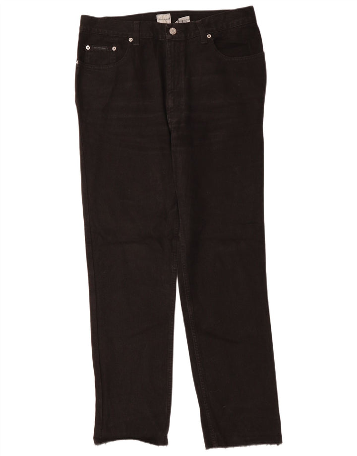 Мужские прямые джинсы CALVIN KLEIN W32 L30, черный хлопок