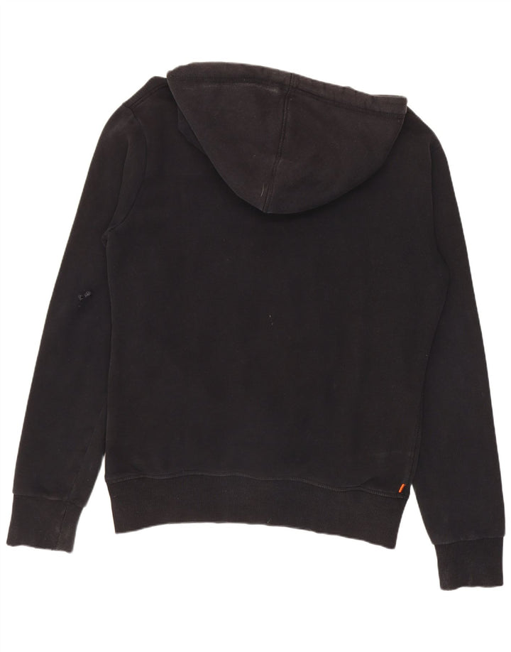 Мужской джемпер с капюшоном Superdry, черный, хлопковый, среднего размера
