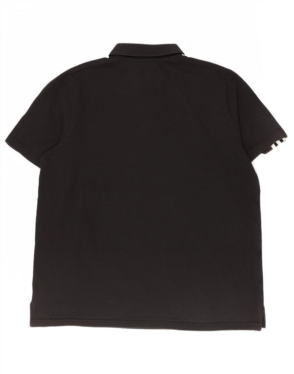 Мужская рубашка-поло Adidas 2XL, черный хлопок