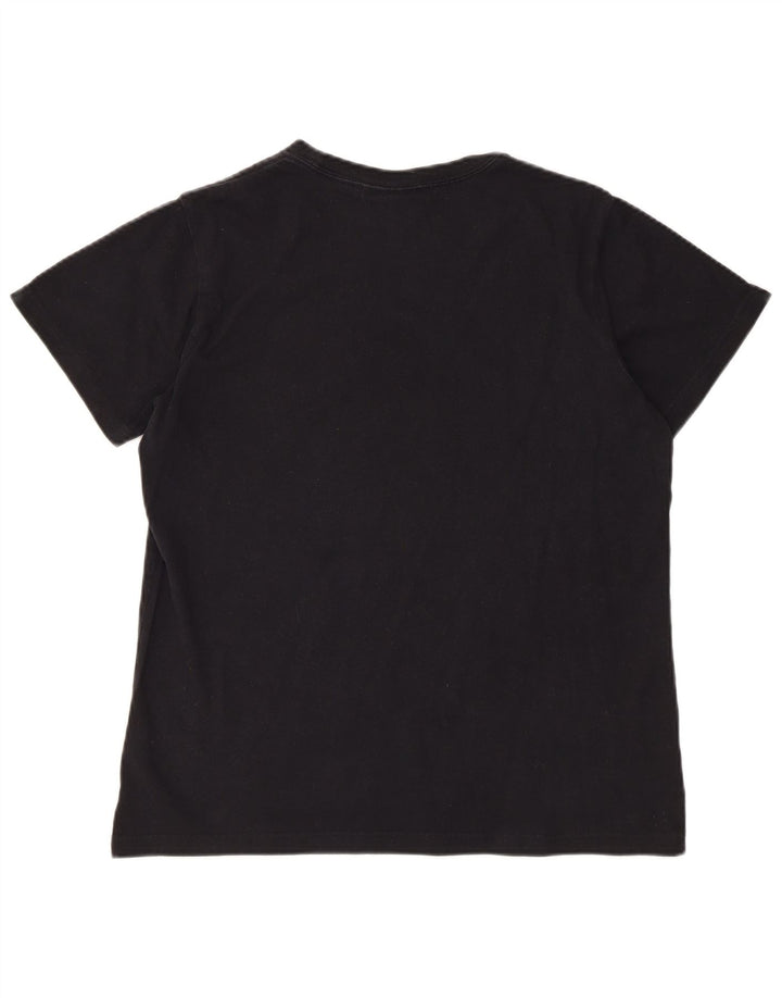 Мужская футболка ADIDAS с графическим рисунком, средний черный хлопок