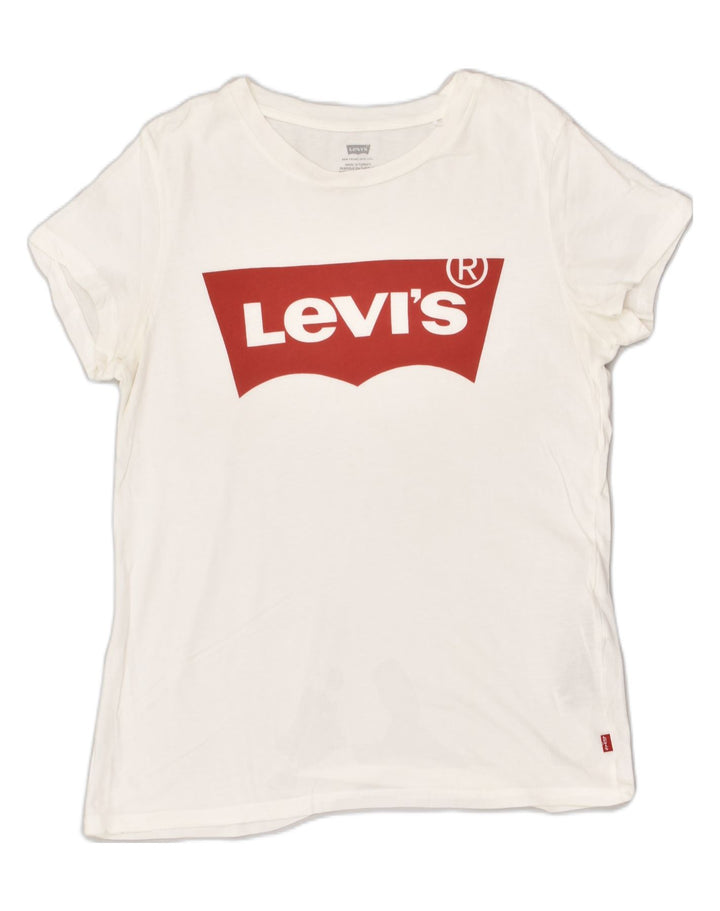 LEVI'S Mens Graphic T-Shirt Top Small White Cotton | Vintage Levi's | Thrift | Second-Hand Levi's | Used Clothing | Messina Hembry 