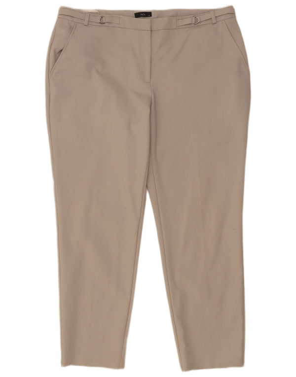 Женские узкие брюки-чиносы M&Co UK 16, большие W36 L27, серый хлопок