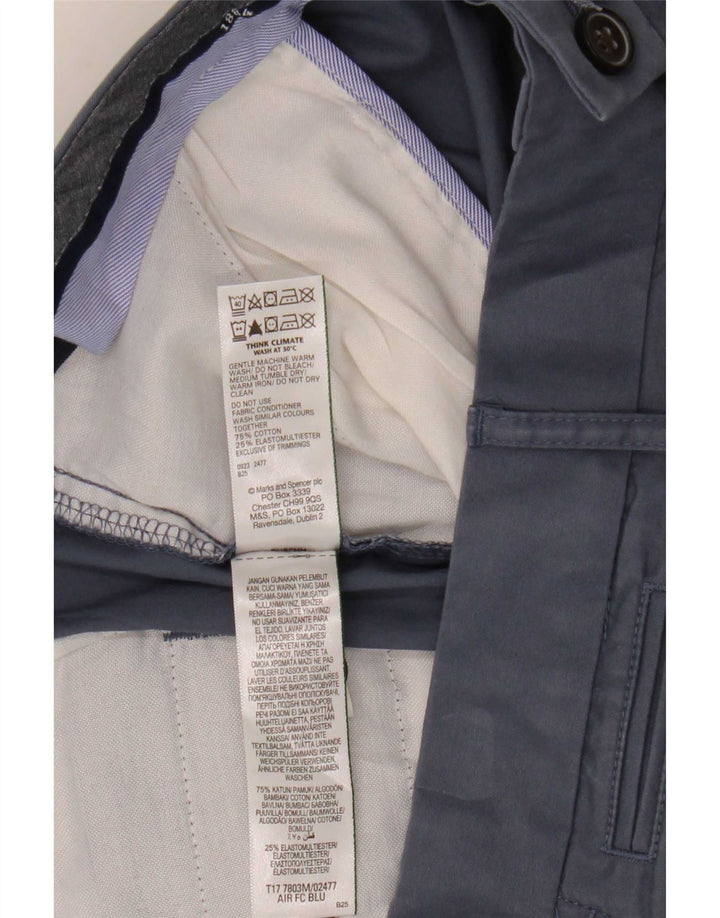Мужские шорты чинос Marks & Spencer W38 XL, синие, хлопок