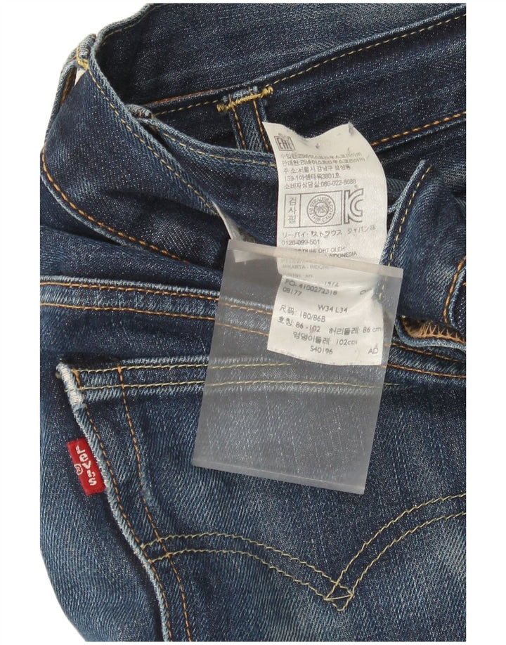 Мужские прямые джинсы Levi's W34 L30 синие