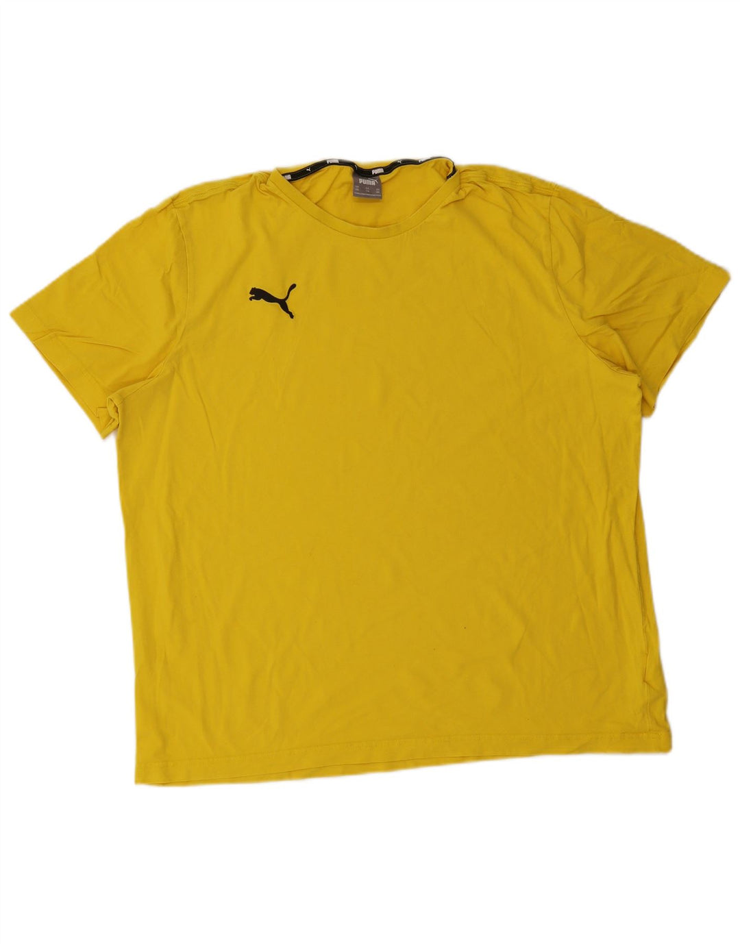 Мужская футболка Puma Top 2XL Желтый хлопок