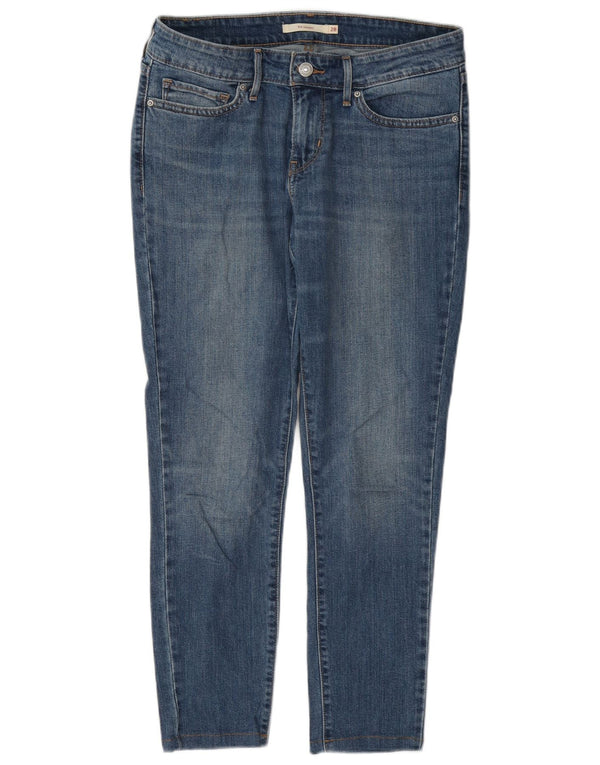 Женские джинсы скинни Levi's 711 W28 L27 синие, хлопок