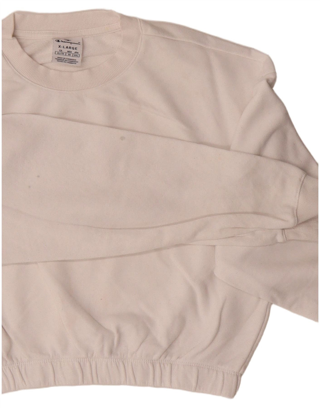 Женский укороченный свитер CHAMPION UK 18 XL, белый хлопок