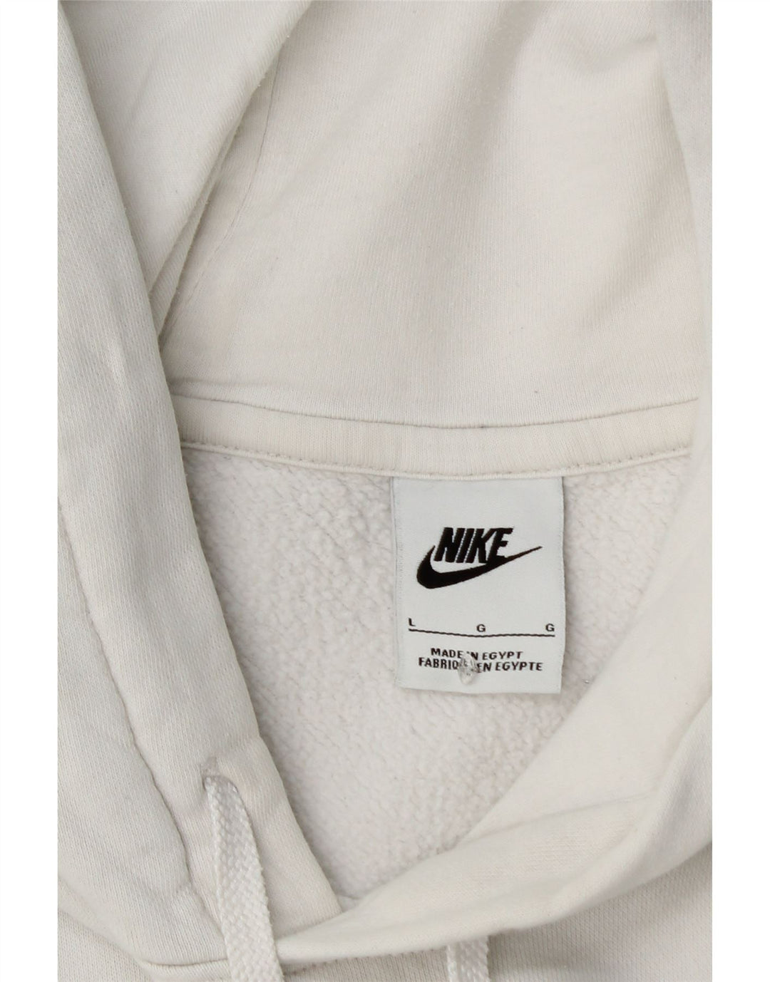 Мужской джемпер с капюшоном NIKE, большой размер, белый хлопок, хлопок