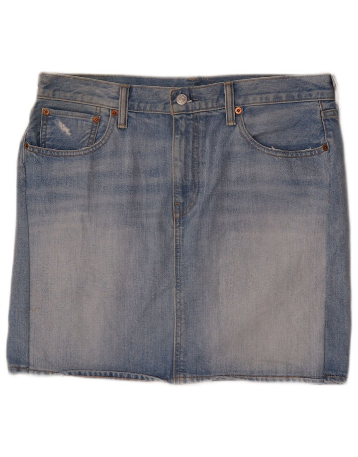 Женская джинсовая мини-юбка Levi's W31, средний синий