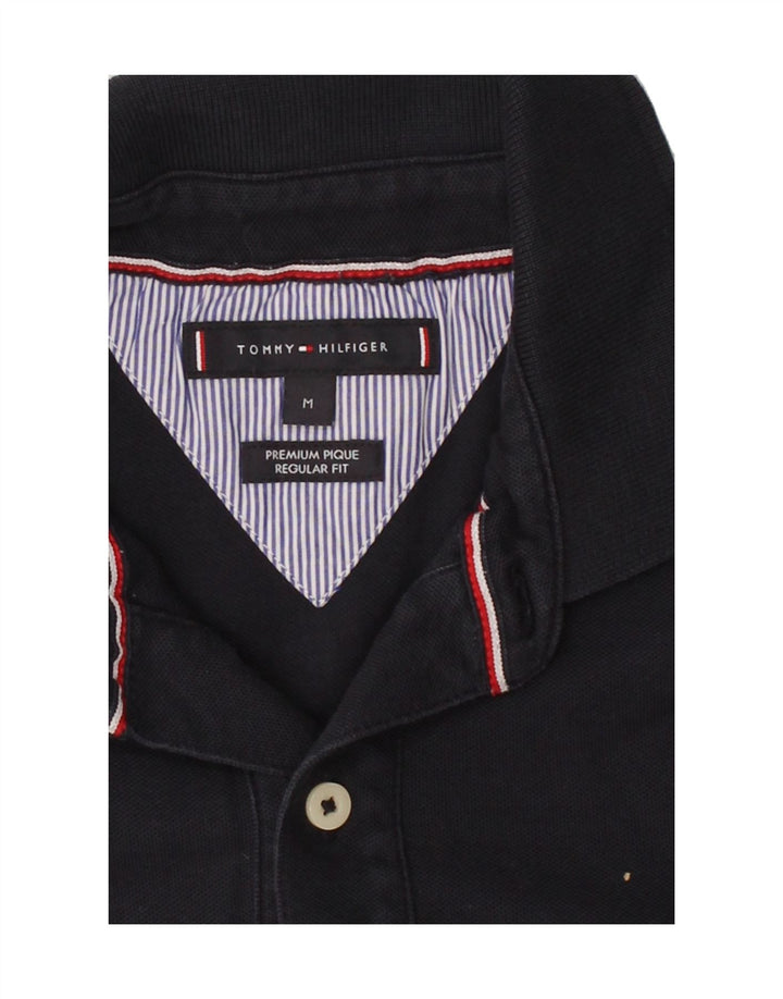 TOMMY HILFIGER Mens Regular Fit Polo Shirt Medium Navy Blue Cotton Vintage Tommy Hilfiger and Second-Hand Tommy Hilfiger from Messina Hembry 