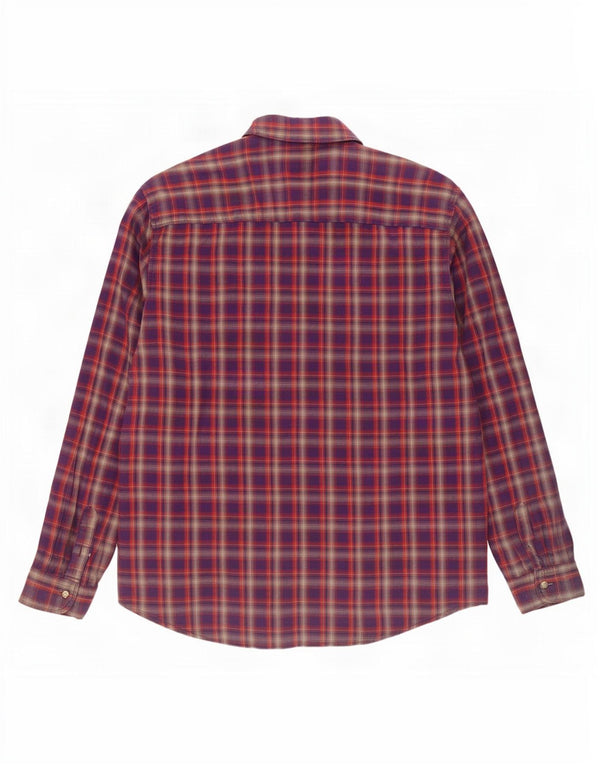 Мужская фланелевая рубашка Lee 2XL, фиолетовая клетка, хлопок