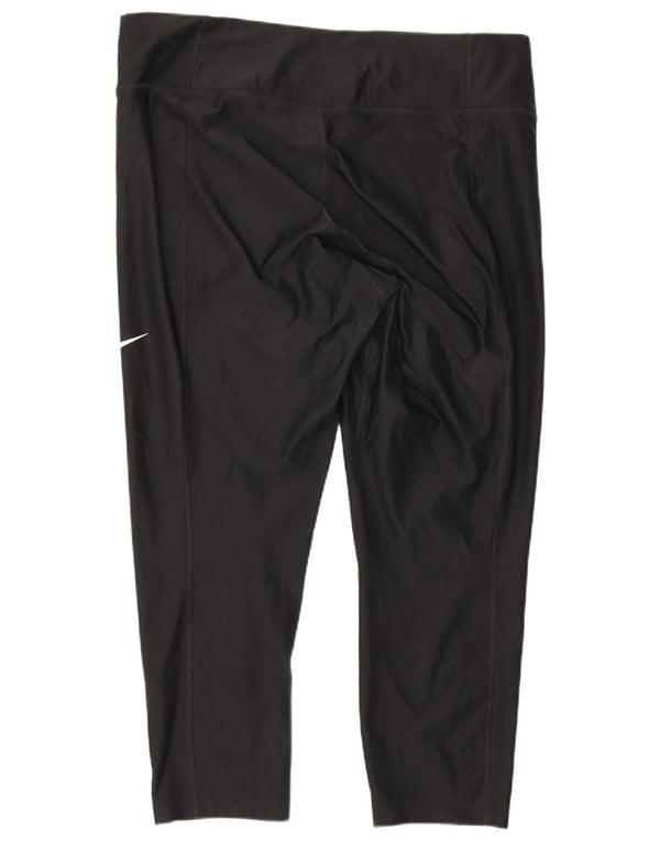 Женские леггинсы-капри Nike Dri Fit UK 18 XL, черные