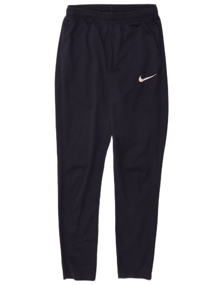 Мужские спортивные брюки Nike Dri Fit, маленькие, темно-синие