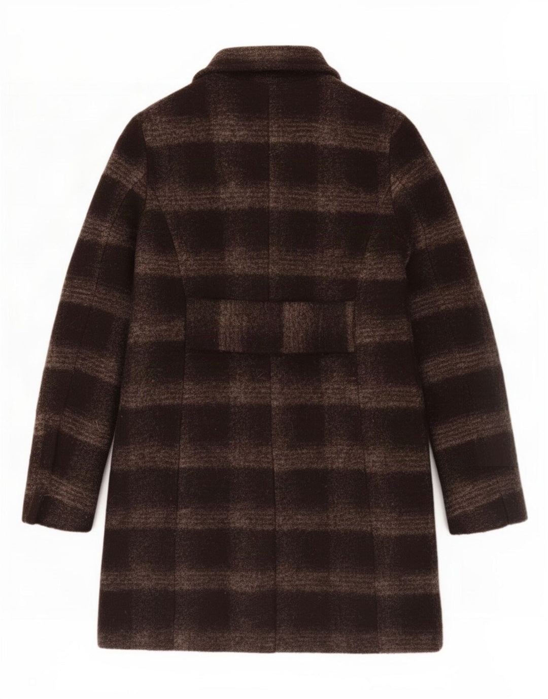 Nero Giardini Женское пальто IT 42 Medium Brown Check Wool