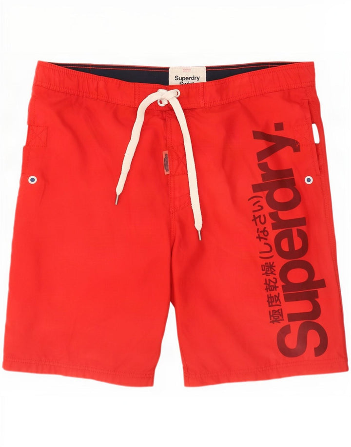 Мужские шорты для плавания Superdry с рисунком XL, красный полиэстер