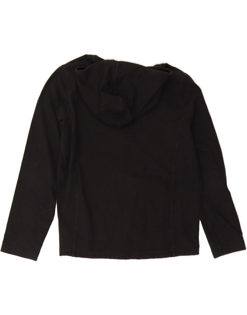 RALPH LAUREN Womens Zip Hoodie Sweater UK 18 XL Black Cotton Vintage Ralph Lauren and Second-Hand Ralph Lauren from Messina Hembry 