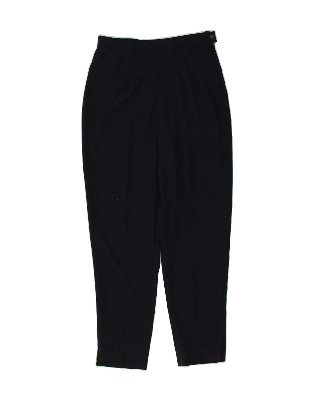 VINTAGE Womens High Waist Tapered Suit Trousers IT 48 XL W30 L29 Navy Blue | Vintage Vintage | Thrift | Second-Hand Vintage | Used Clothing | Messina Hembry 