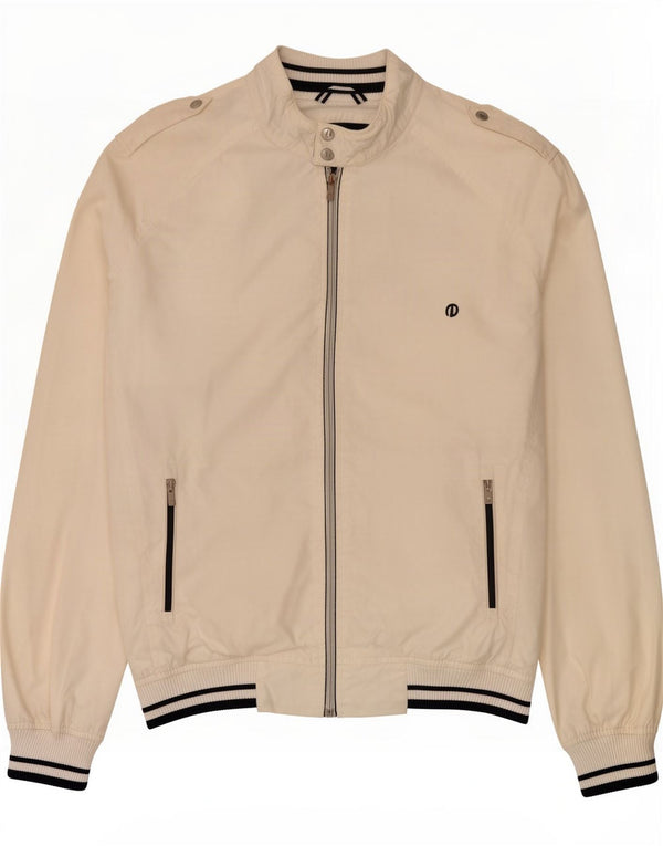 Мужская куртка-бомбер Jack & Jones UK 40, большой белый полиэстер