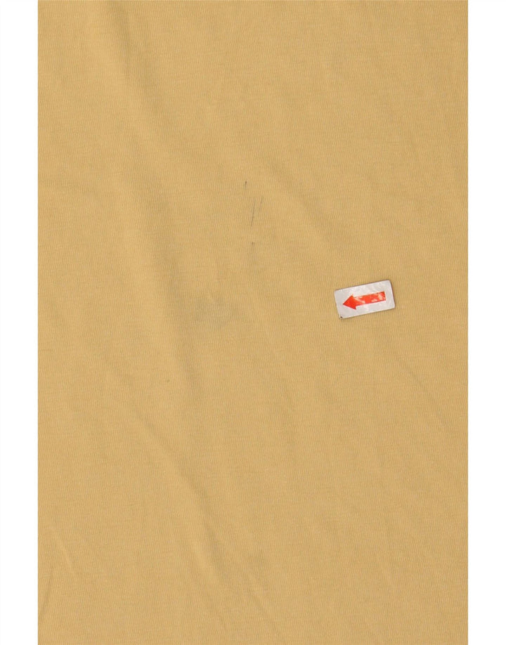 Мужская футболка классического кроя с рисунком VANS, хлопковый топ среднего желтого цвета