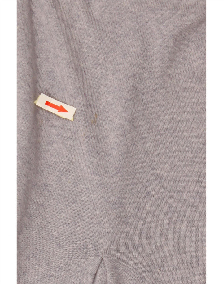 Женский джемпер свободного кроя MONSONON с вырезом «лодочкой», Великобритания 14, средний фиолетовый, шерсть