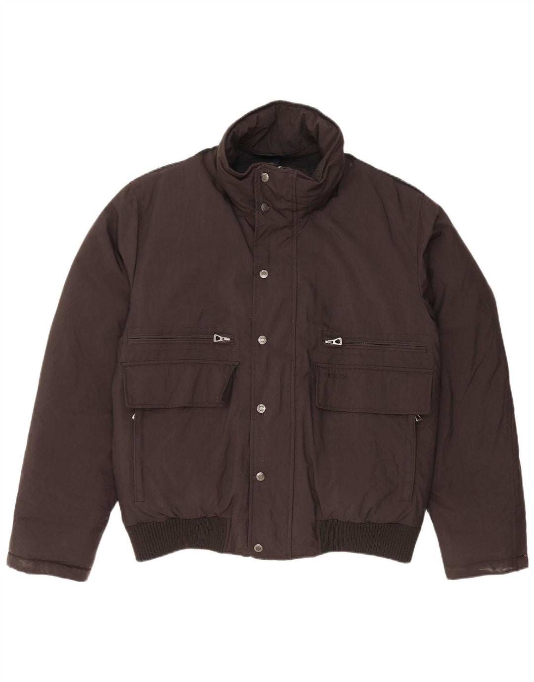 Мужская стеганая куртка GEOX UK 40, большая, черная, полиамид