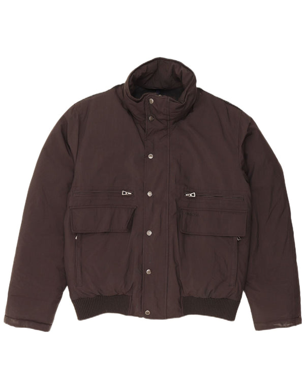 Мужская стеганая куртка GEOX UK 40, большая, черная, полиамид