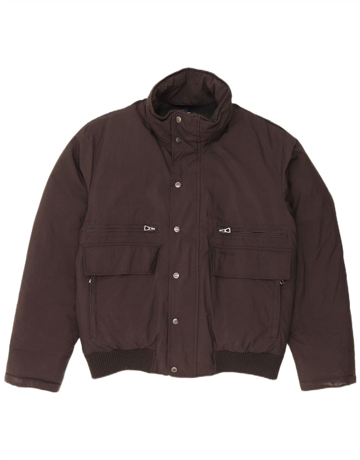 Мужская стеганая куртка GEOX UK 40, большая, черная, полиамид