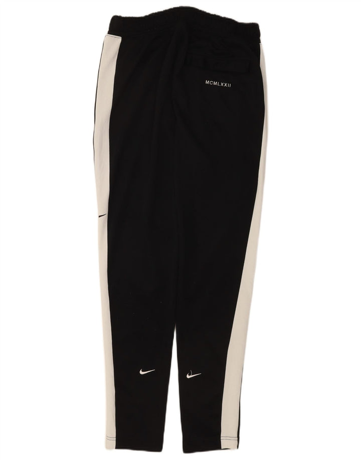 Мужские спортивные брюки Nike Dri Fit среднего размера, полиэстер с цветными блоками, средний черный