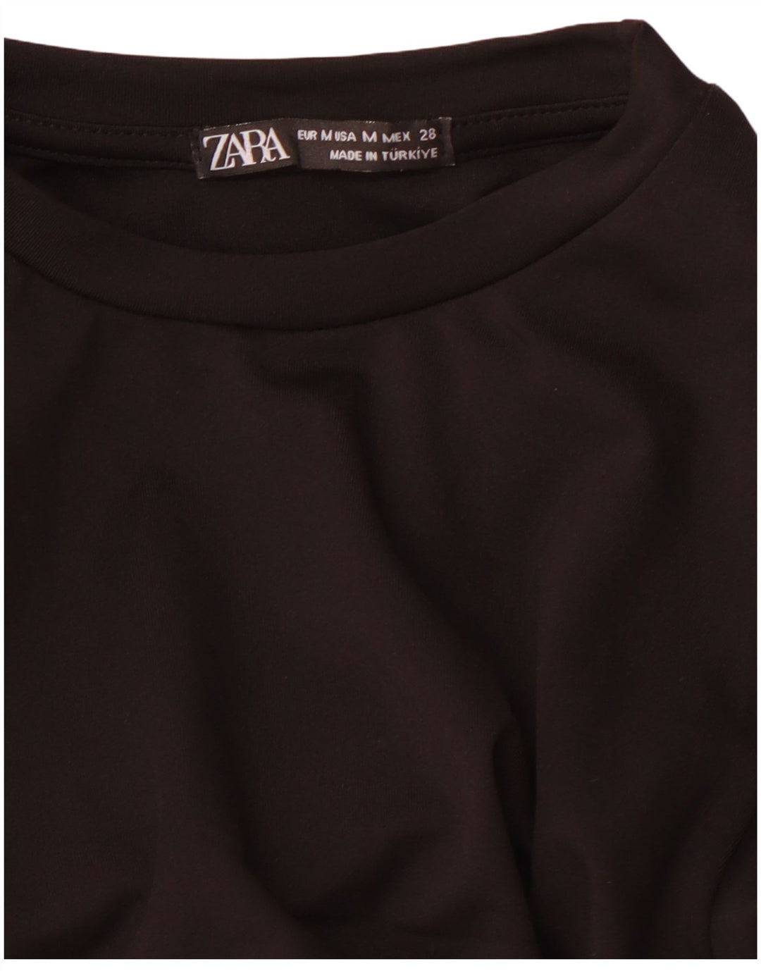 Женское платье макси с длинным рукавом ZARA UK 12, средний черный