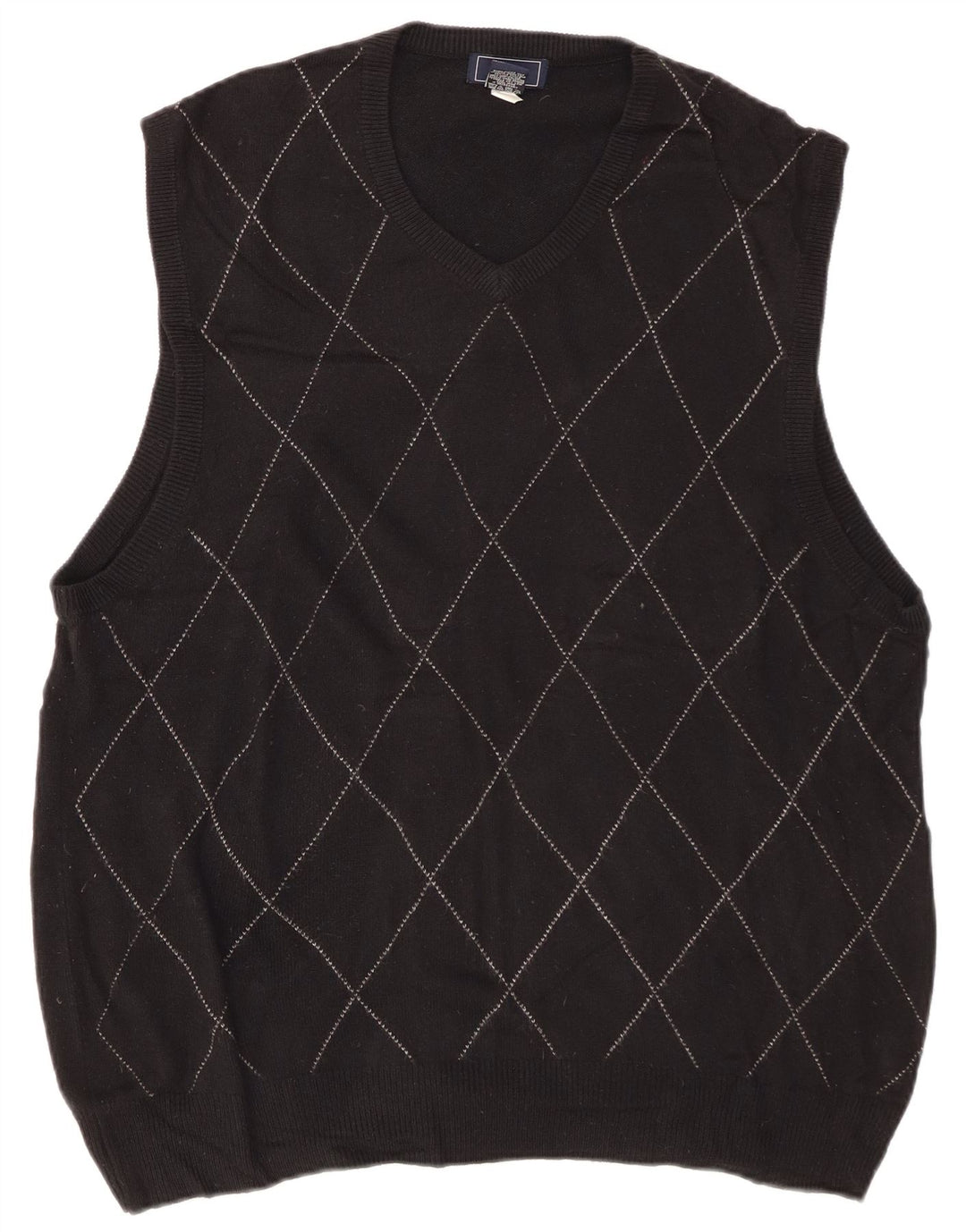 Мужская майка-майка DOCKERS, большая черная акрила с ромбами и бриллиантами