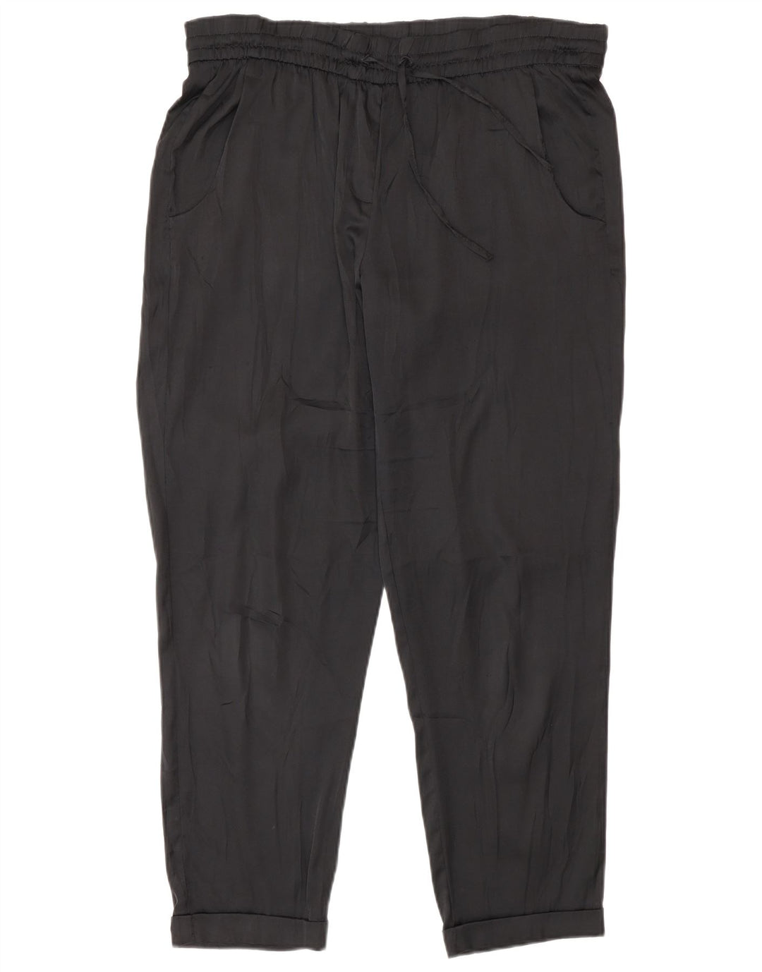 Женские повседневные брюки Benetton Regular W30 L27, черные, полиэстер