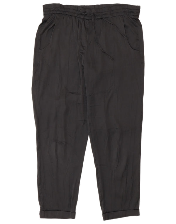 Женские повседневные брюки Benetton Regular W30 L27, черные, полиэстер