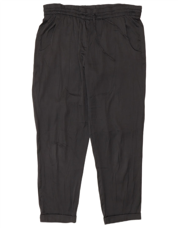 Женские повседневные брюки Benetton Regular W30 L27, черные, полиэстер