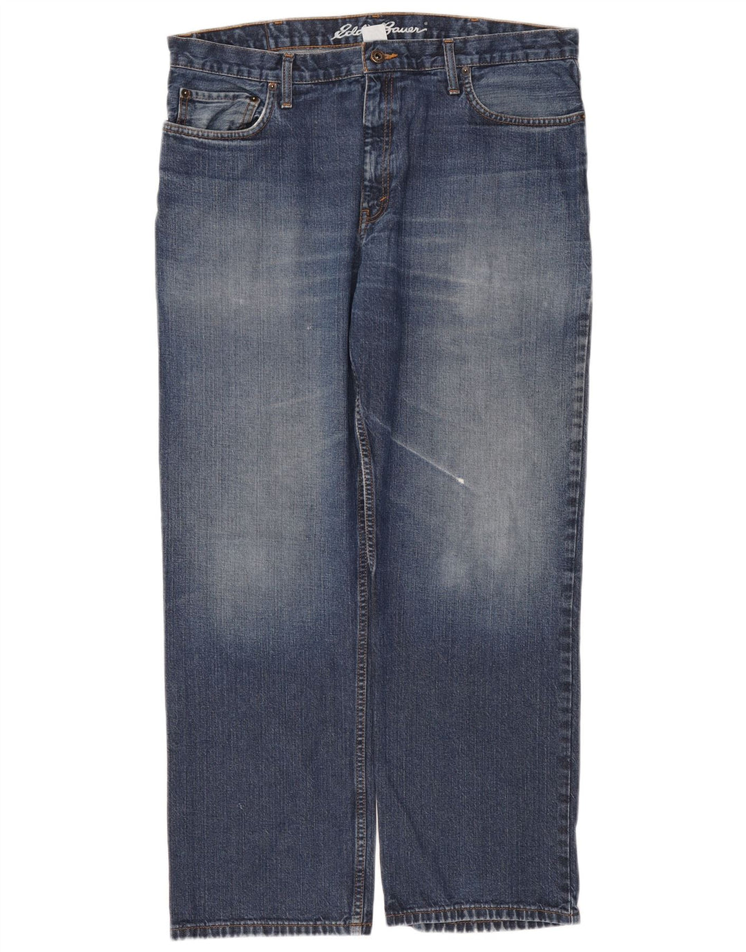Мужские прямые джинсы Eddie Bauer W36 L30 синие, хлопок