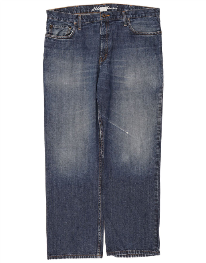Мужские прямые джинсы Eddie Bauer W36 L30 синие, хлопок
