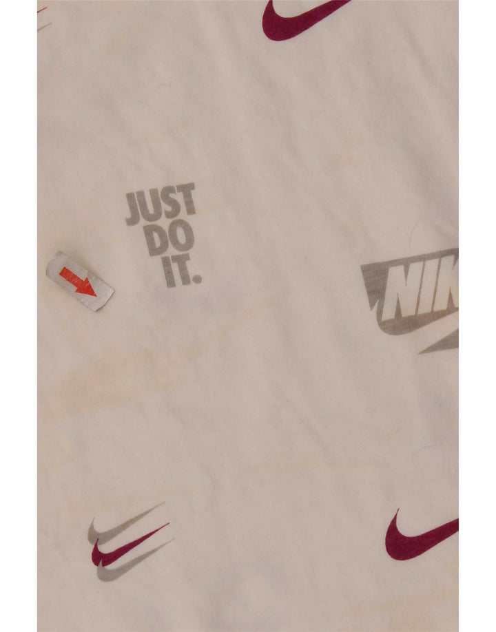 Мужская футболка с рисунком Nike, большой белый хлопок