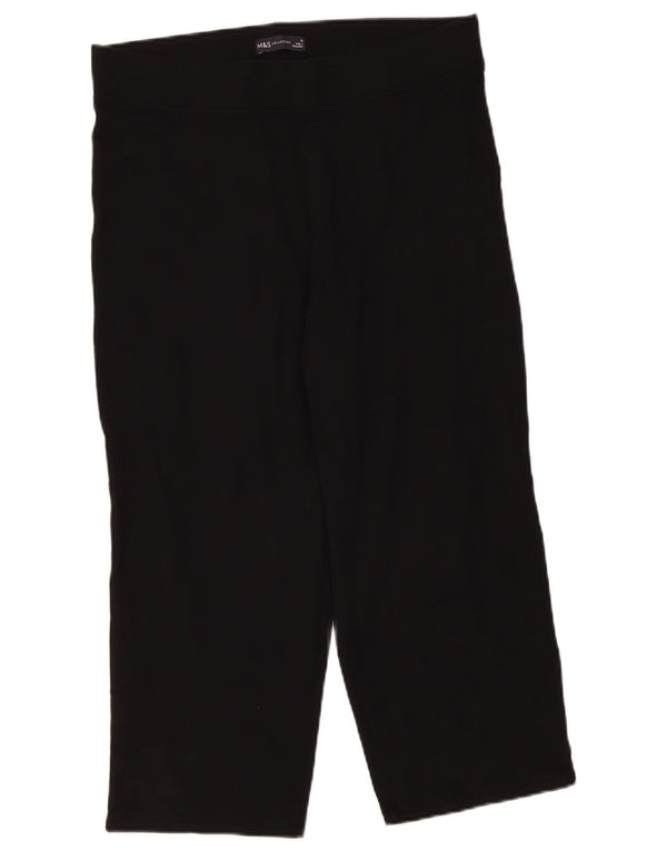 Женские прямые капри Marks & Spencer UK 16, большие W34 L22, черные
