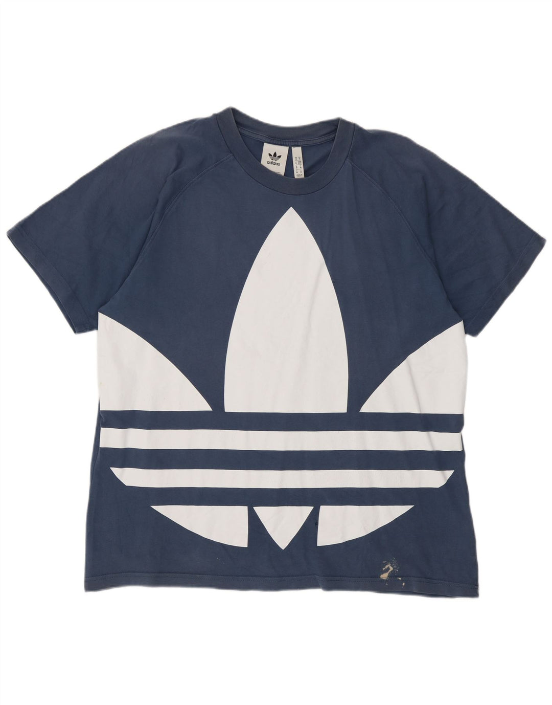 Мужская футболка с рисунком Adidas Top Medium Blue Cotton