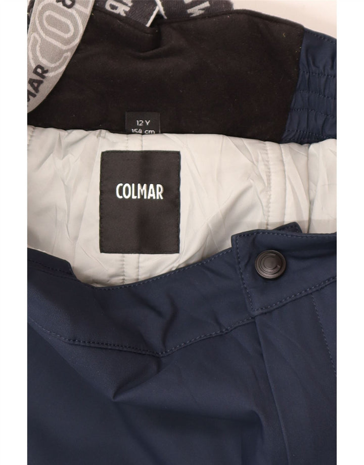 Лыжные брюки Colmar для мальчиков 11-12 лет, темно-синие с цветными блоками
