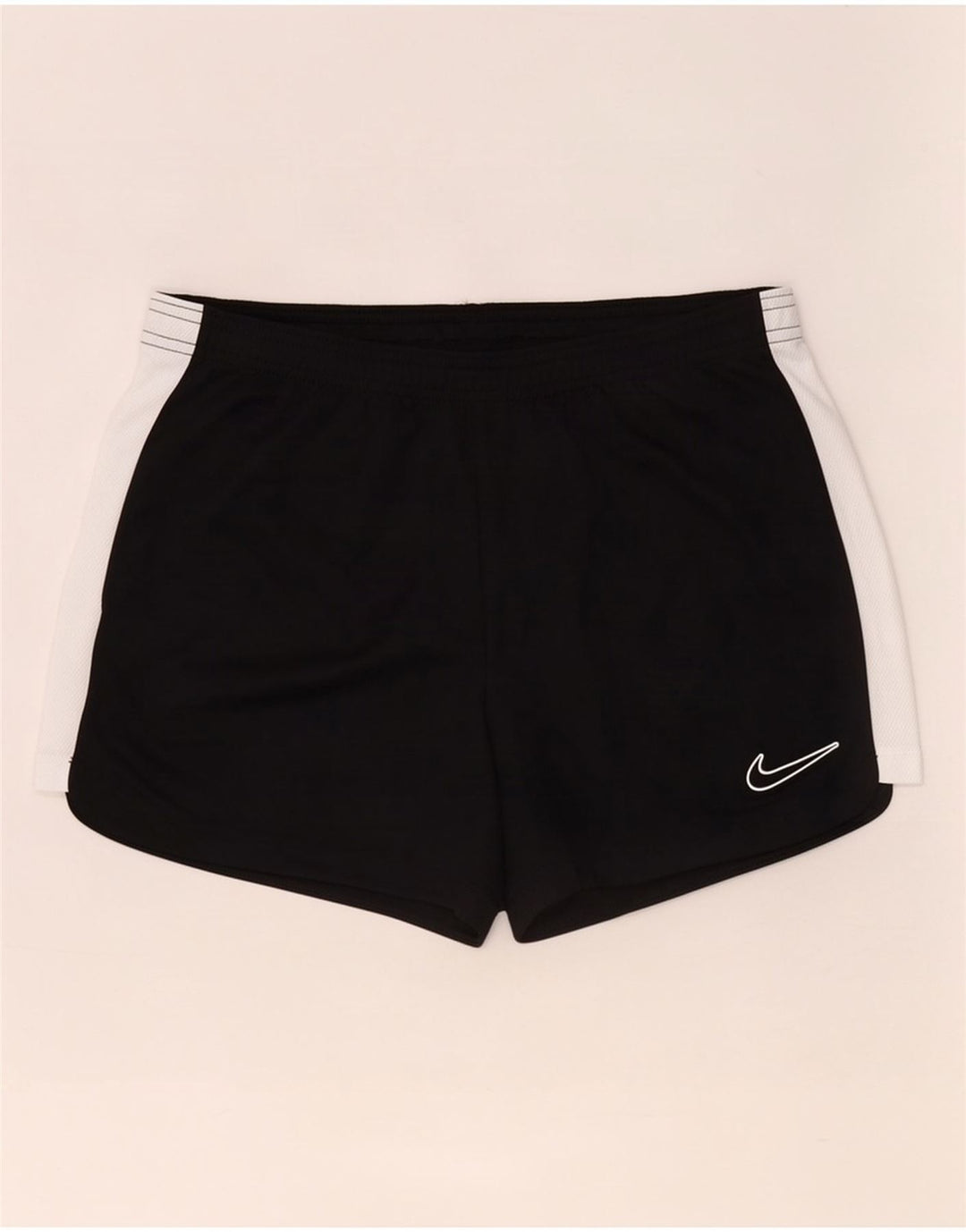 Мужские спортивные шорты Nike Dri Fit среднего размера, полиэстер с цветными блоками, средний черный