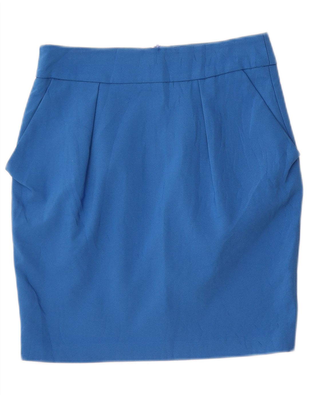 Женская мини-юбка Zara, маленькая W26, синяя, полиэстер