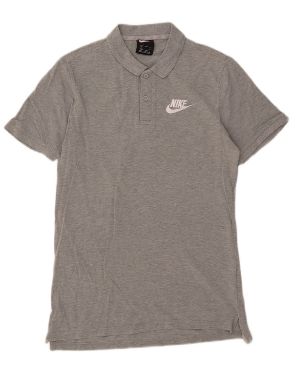 Мужская рубашка-поло Nike, маленькая серая, хлопок