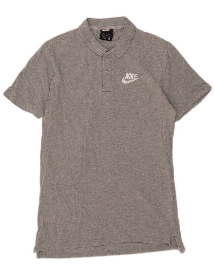 Мужская рубашка-поло Nike, маленькая серая, хлопок