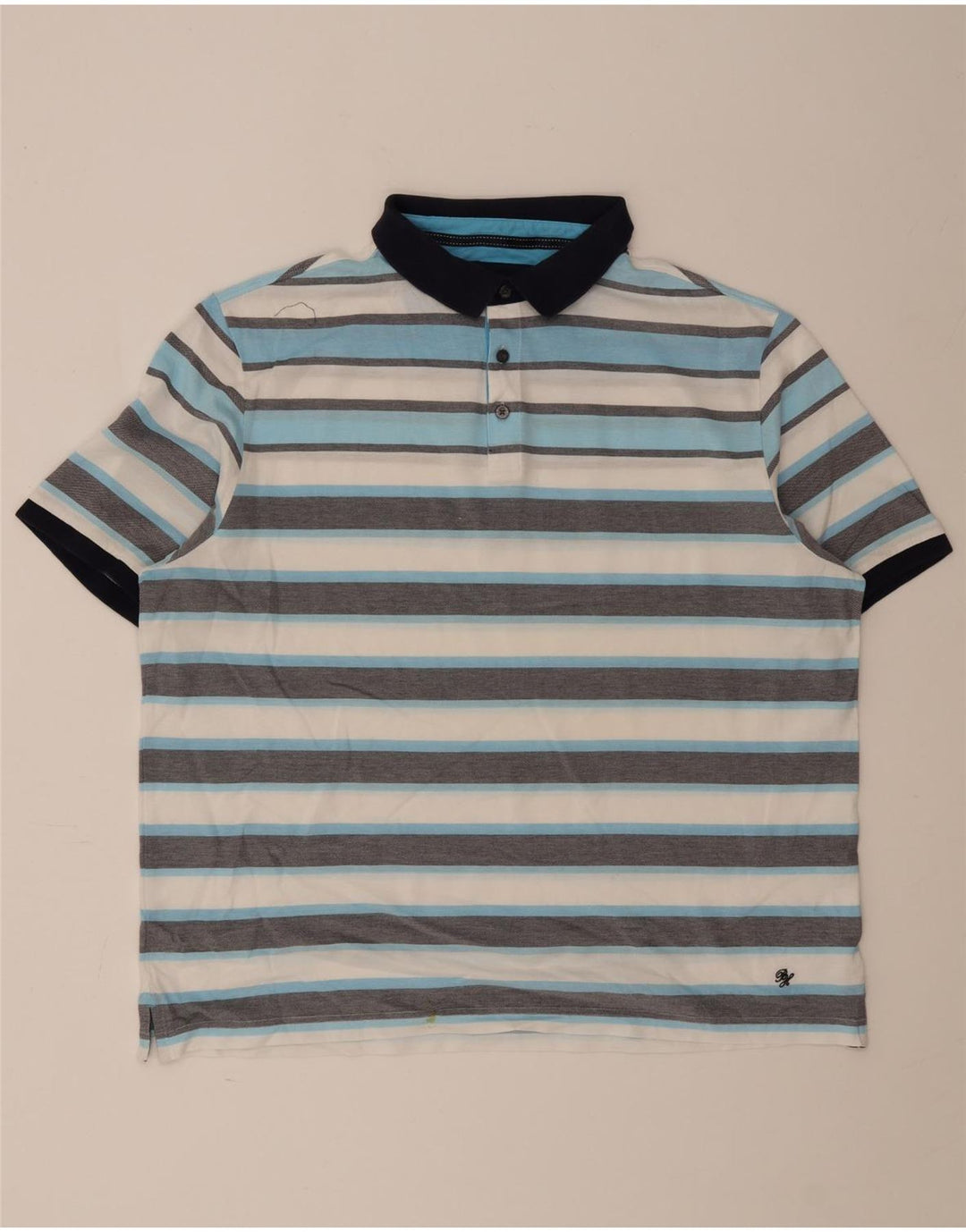 Мужская рубашка-поло Marks & Spencer Blue Harbour 2XL в разноцветную полоску